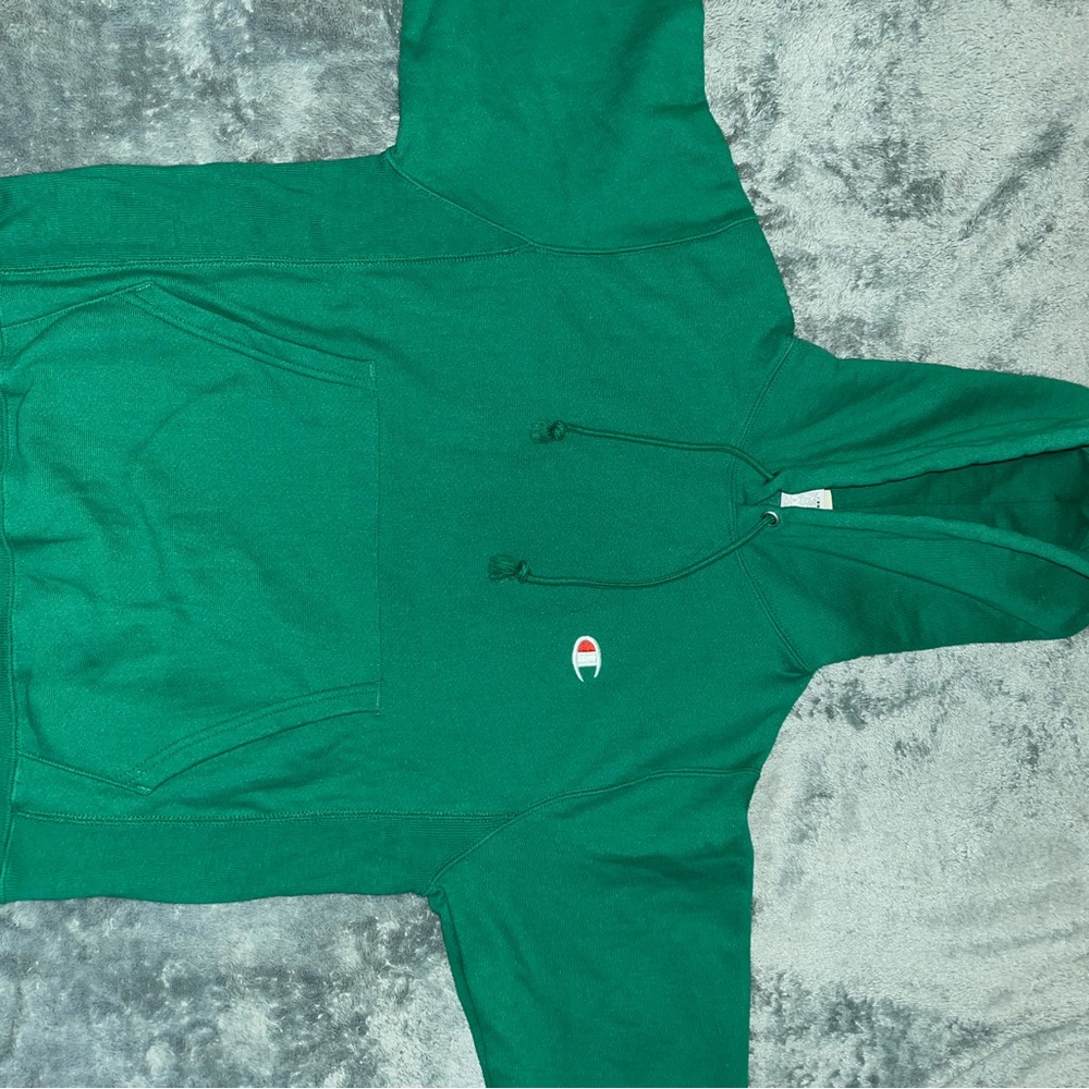 2 champion green hoodies